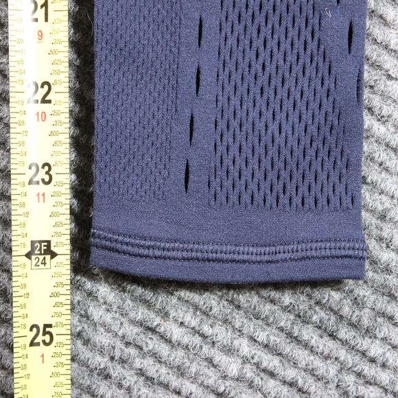 Lululemon Leggings Womens 4 Navy Seamless Mesh 7/8 Tight - Picture 8 of 9